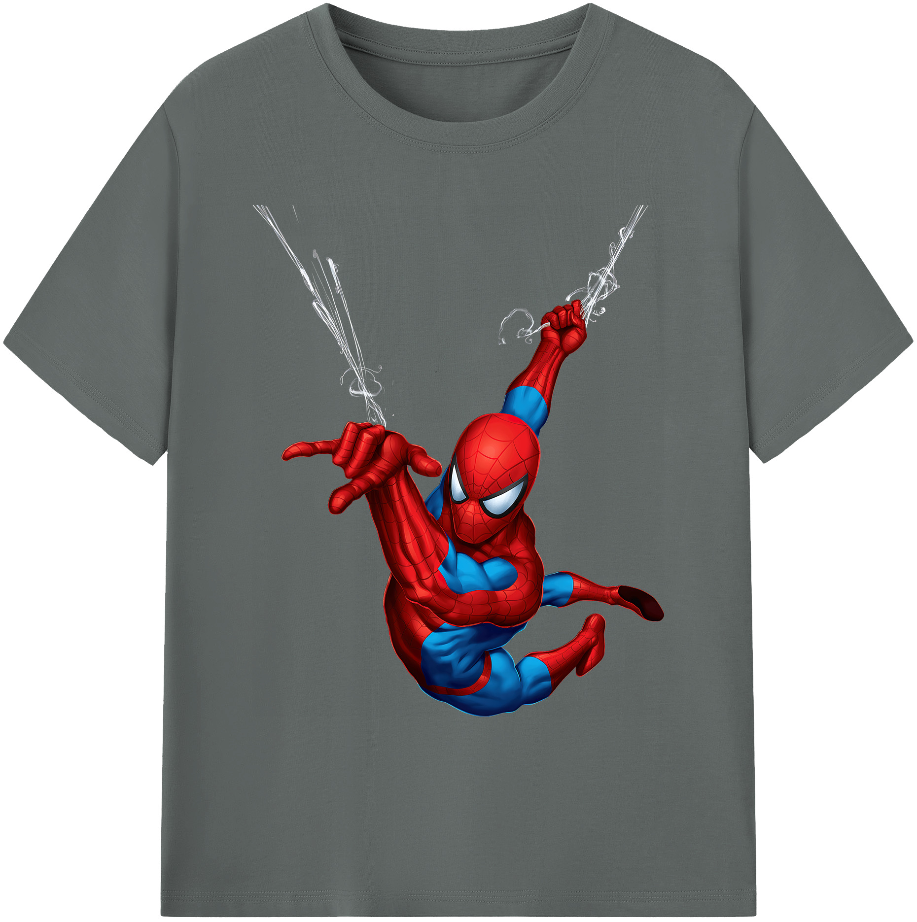 （画像用） Spider Man スパイダーマン 綿100％ メンズ半袖Tシャツ｜肌触りやわらか＆通気性